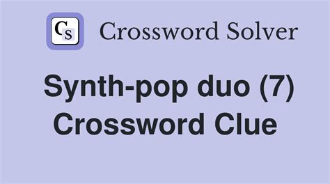 crossword clue duo